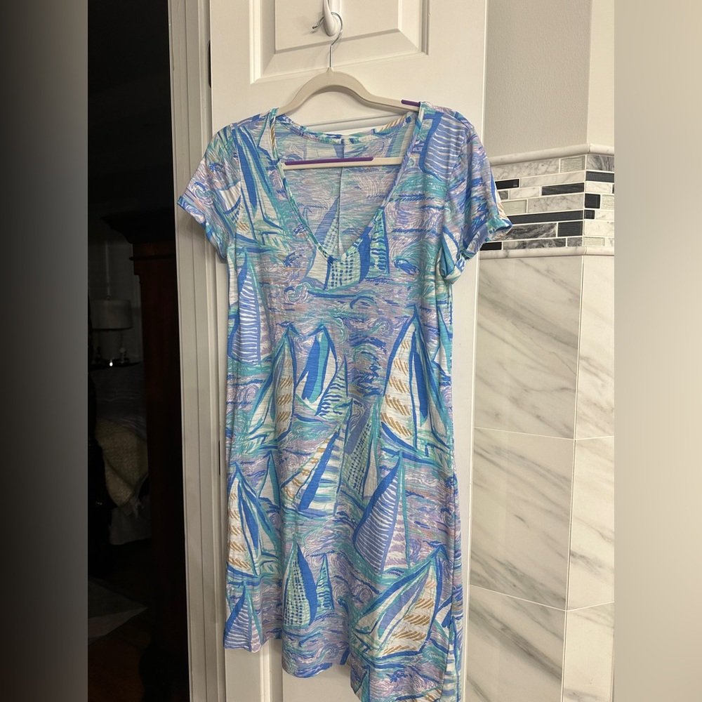 Lilly Pulitzer “Aboat Time” Print Dress